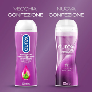 2x Preservativi Durex Sync con Forma Easy-On Stimolante e Ritardante 2 Confezioni da 10 Profilattici + Durex Massage 2in1 con Aloe Vera Gel Massaggi e Lubrificante Intimo Lenitivo 200ml