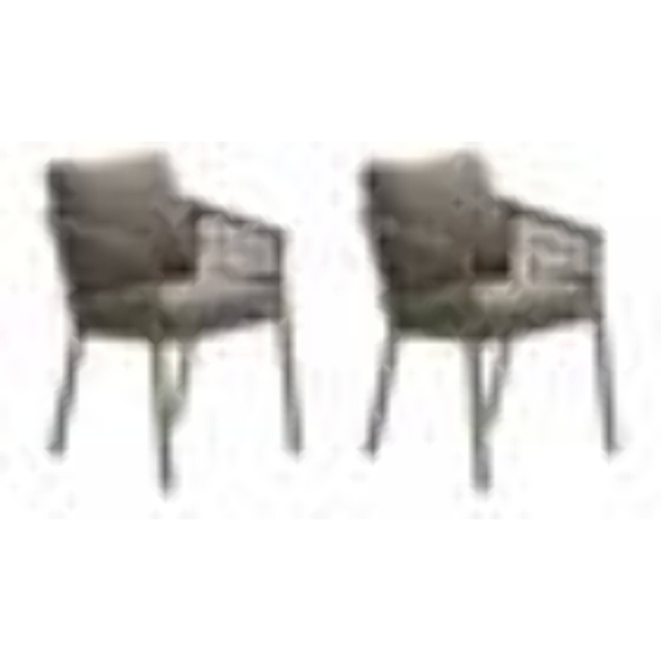 Lot de 2 fauteuils de jardin Oriengo café