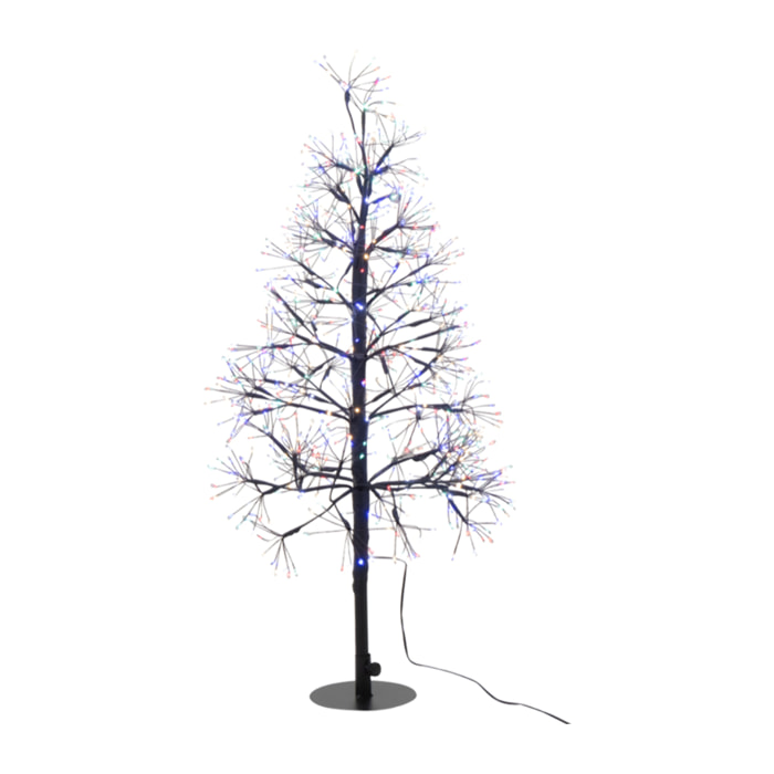 J-Line décoration Arbre Multicolore - acier - noir - small - LED