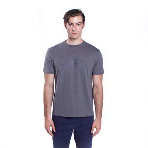 T-shirt jersey con ricamo logo davanti