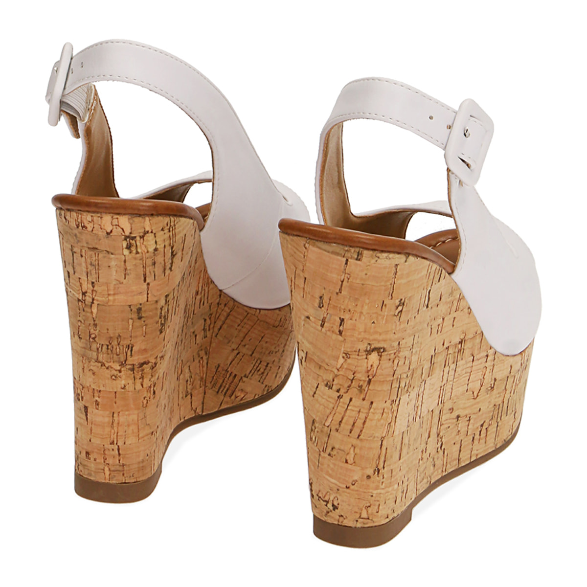 Zeppe bianche in sughero