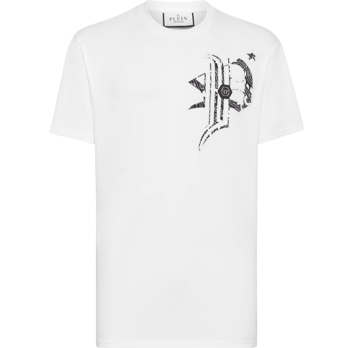PHILIPP PLEIN Camiseta de cuello redondo y manga corta PAISLEY