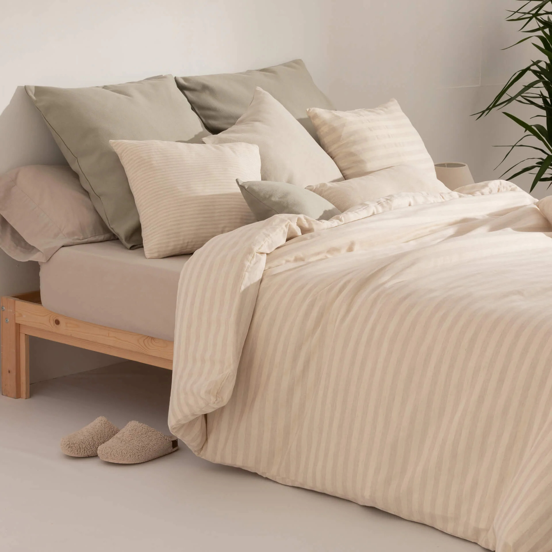 Housse de couette jacquard Jávea Grand Lino