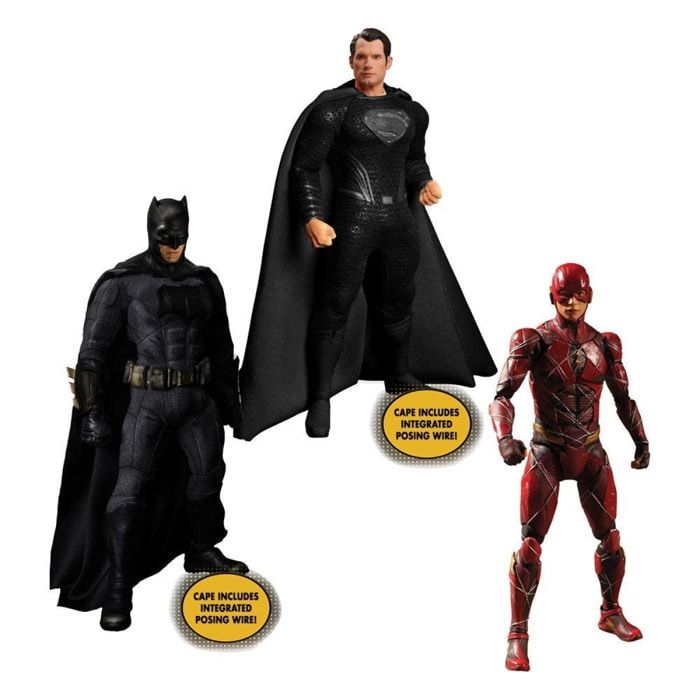 Justice League Film Figura 1/12 Set Scatole Acciaio Versione Deluxe 15/17cm Mezco Toys