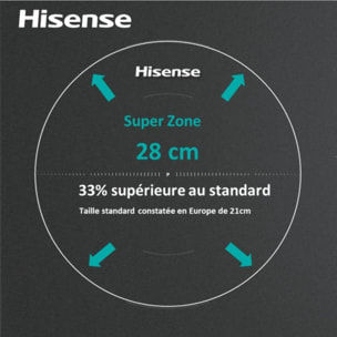 Plaque induction HISENSE HI63218SR InfiniteMattGlass