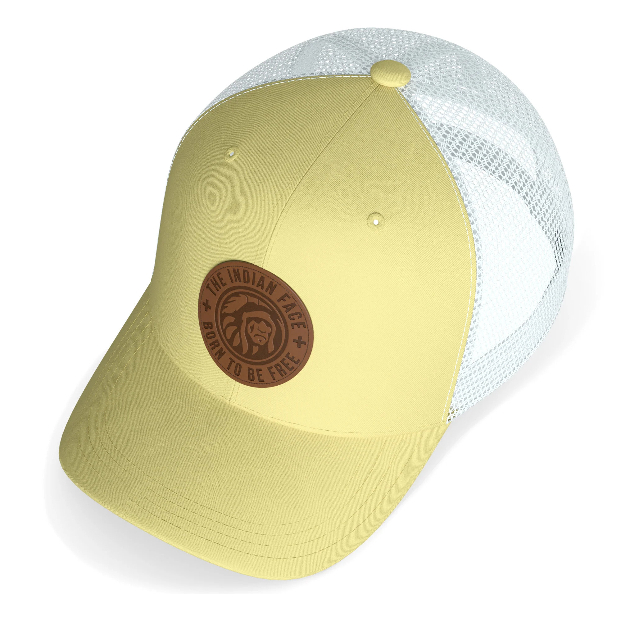 Gorras The Indian Face Born to be Free Yellow / White