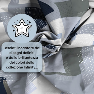 PARURE COPRIPIUMINO INFINITY - 100% Microfibra