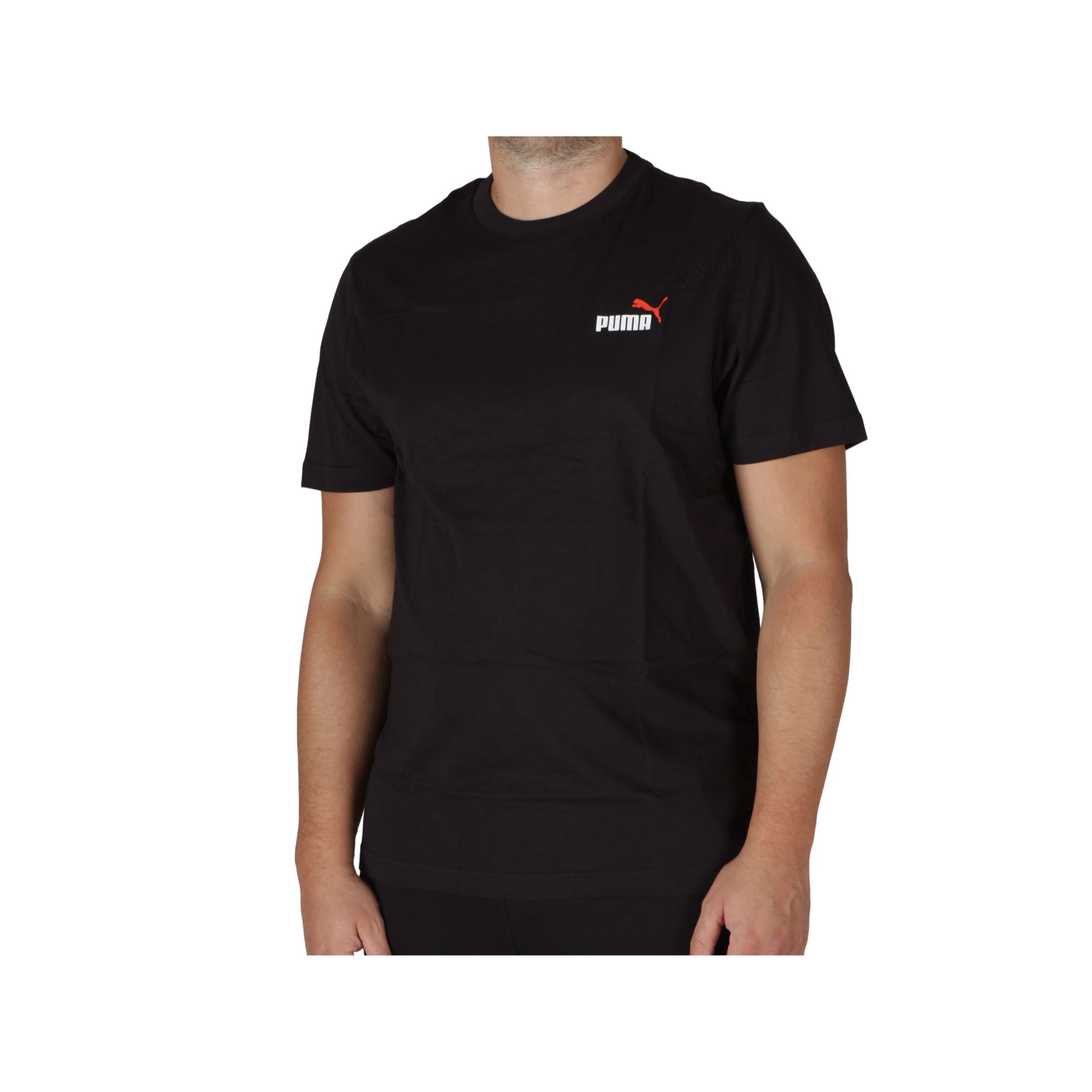 T-Shirt Puma Ess+ Col Small Log Nero