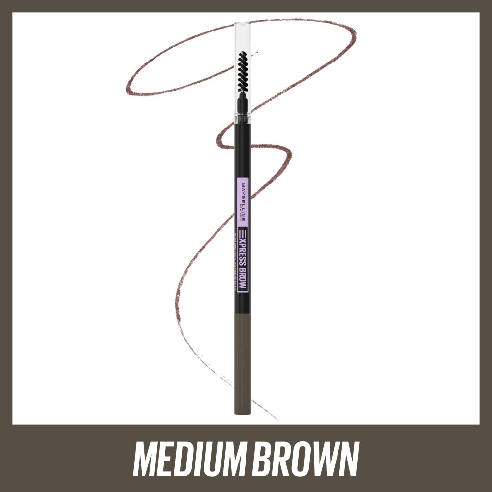 Maybelline New York Brow Ultra Slim Crayon à sourcils rétractable Medium Brown