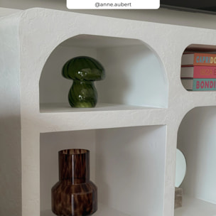 Buffet en béton blanc cassé 160 cm - Fira