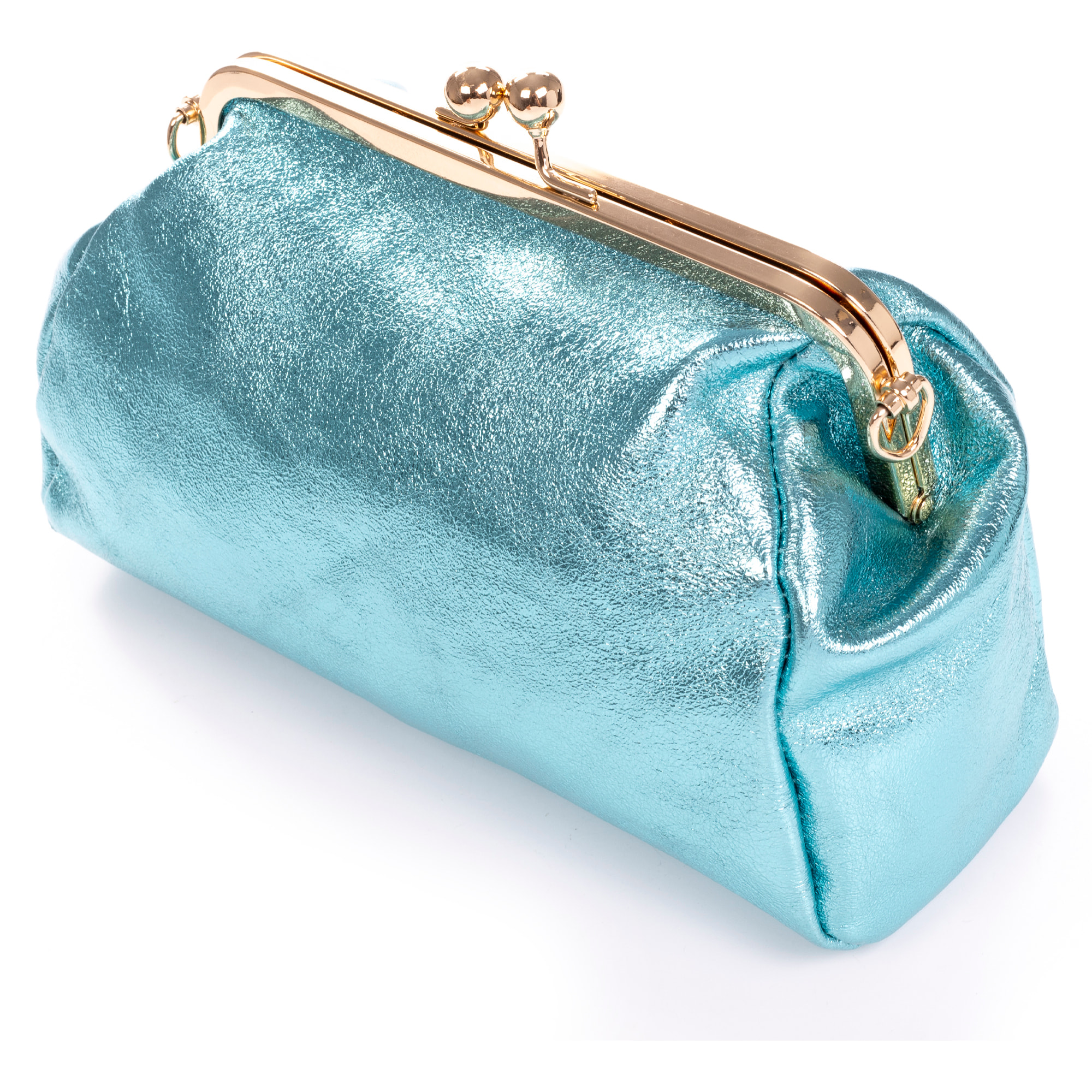 Ambivere bolso de mano Mujer. Piel auténtica Gamuza acabado lacado brillante.