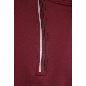 Felpa Esercito sport a maniche lunghe bordeaux donna