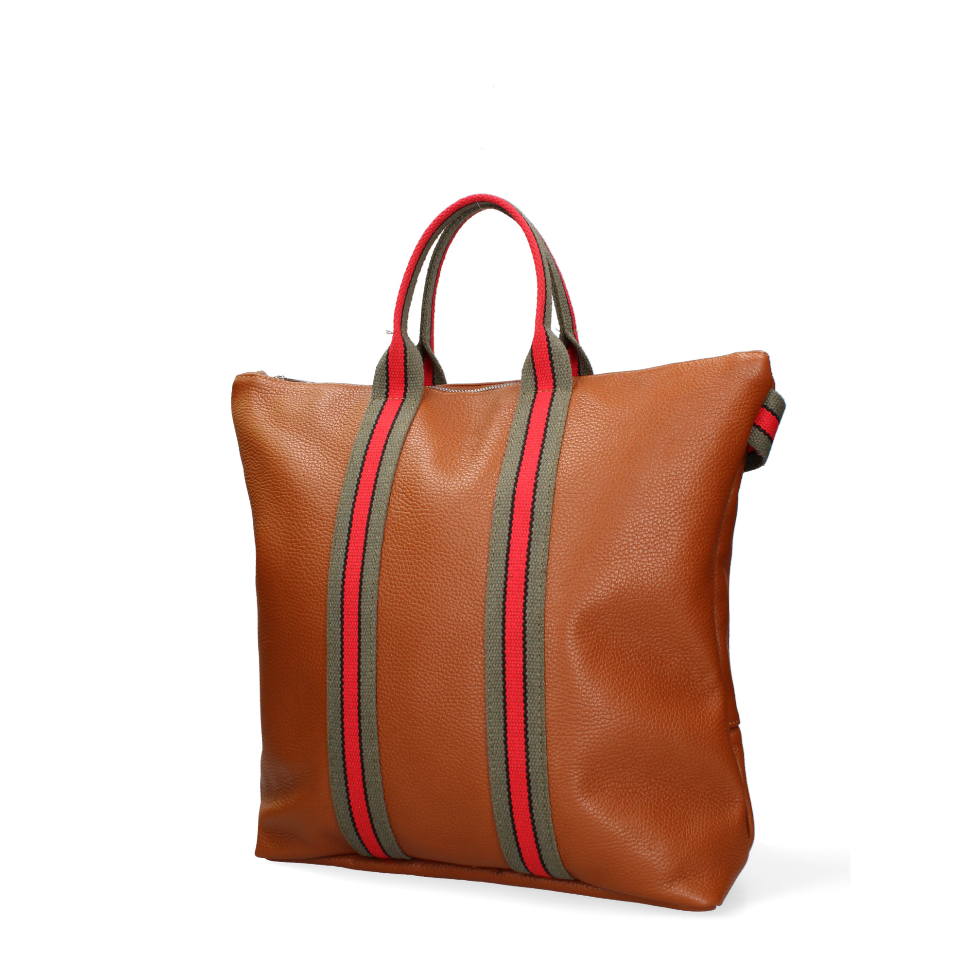 Borsa a mano convertibile in zaino  da donna In Vera pelle Made in Italy 43x38x12 cm