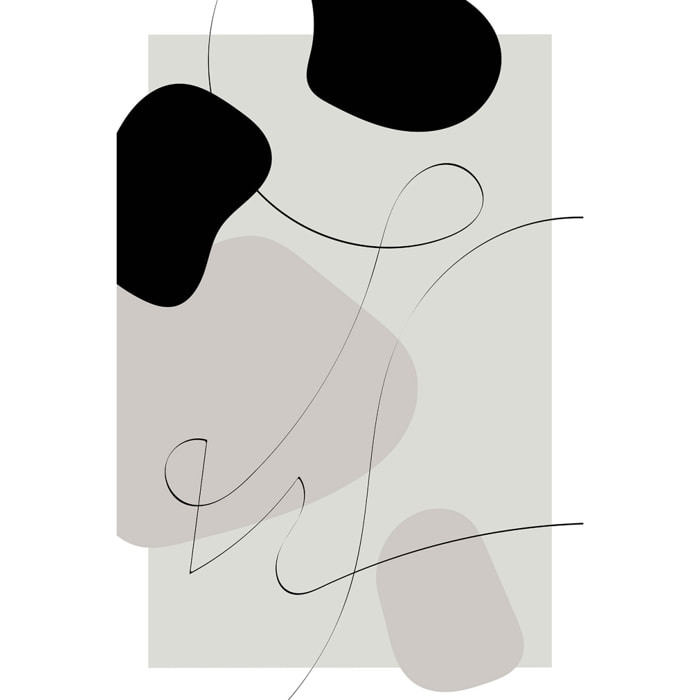 Tableau contemporain forme et autographe Tableau alu Dibond