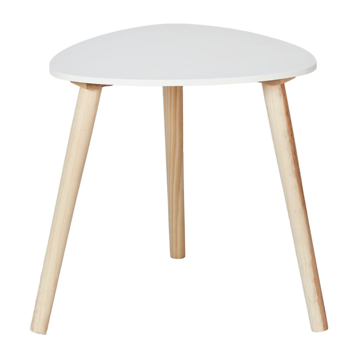 TABLE D APPOINT SHELLY BLANC