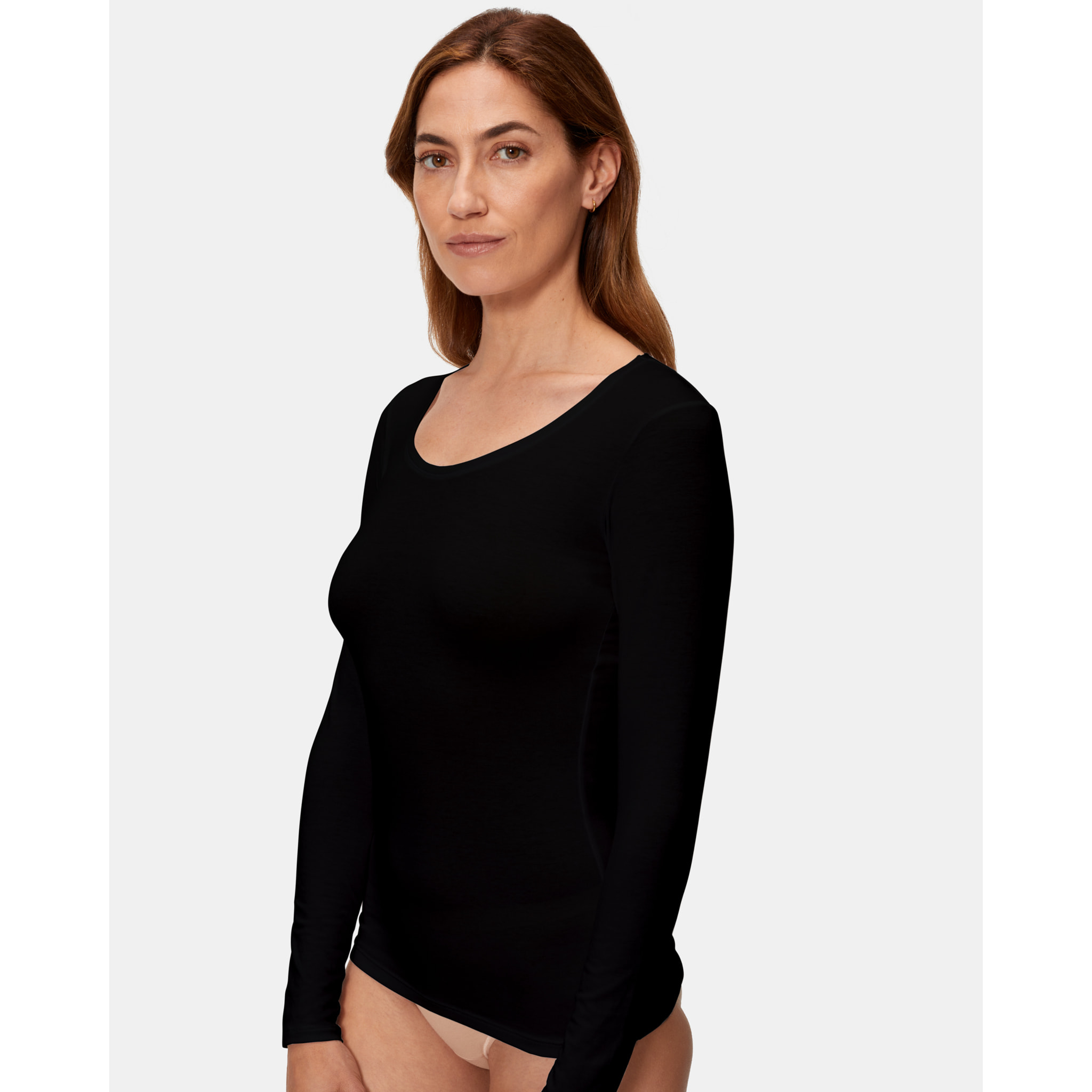 Camiseta térmica de mujer de manga larga ultra fina termaltech
