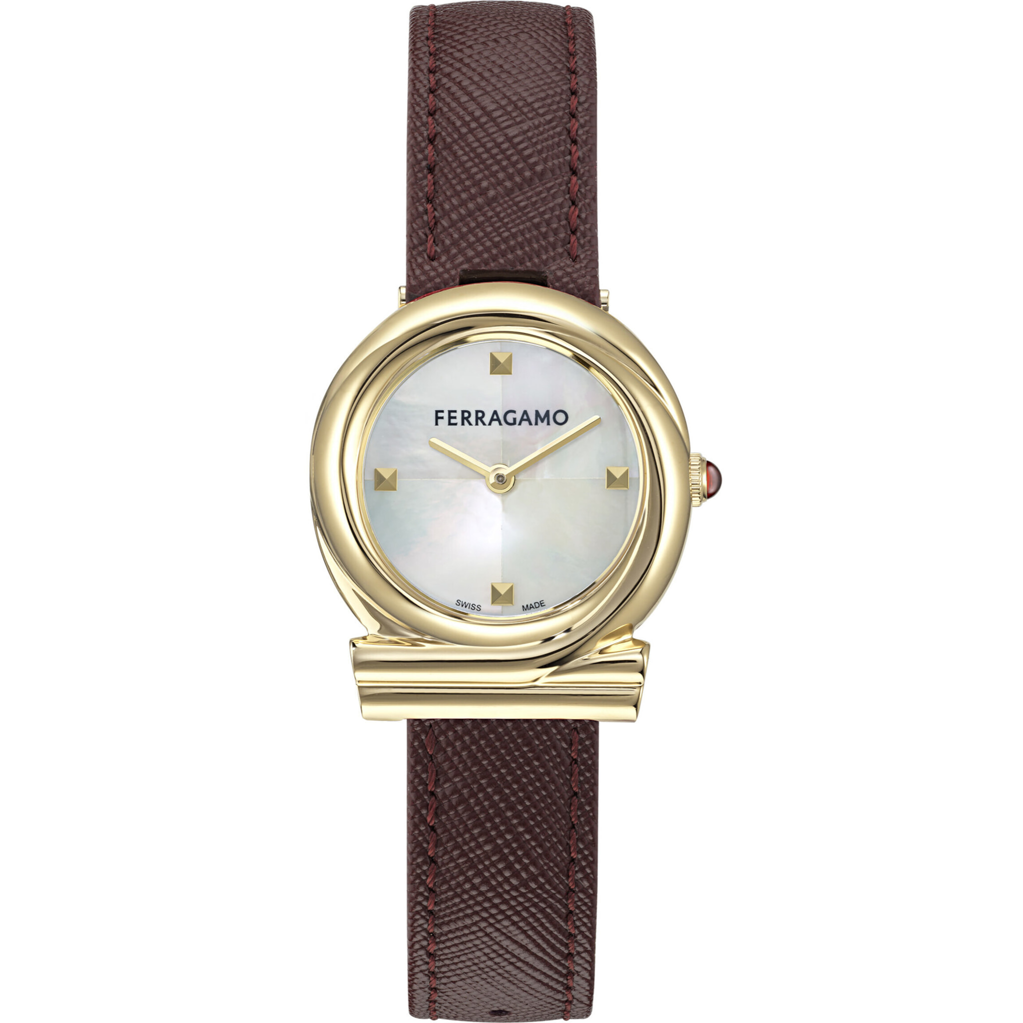Ferragamo Reloj Analógico De Cuarzo Vb-Gancini Twisted 28Mm-F