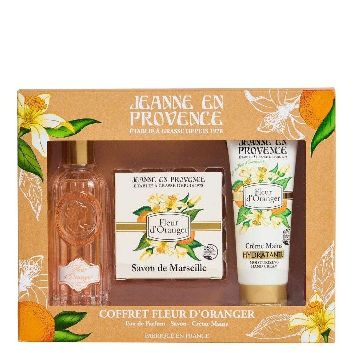 Fleur d'Oranger - Coffret Eau de Parfum 60ml + Crème Mains 75ml + Savon 100 gr