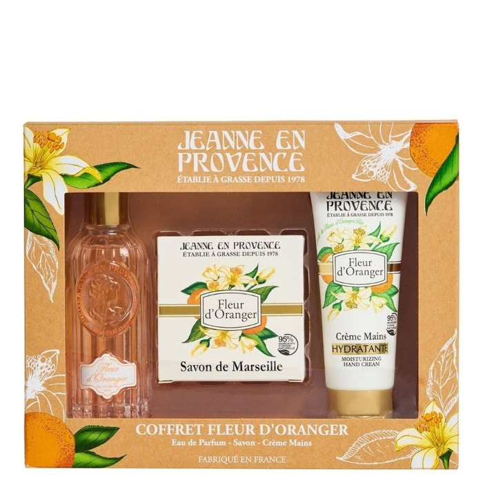 Fleur d'Oranger - Coffret Eau de Parfum 60ml + Crème Mains 75ml + Savon 100 gr