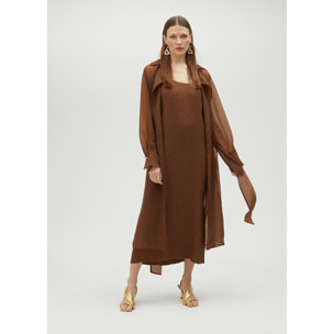 Vestito midi con spalline