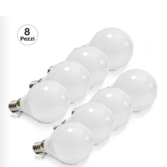 OMEGA Set 8 pz sferetta LED P45-6W