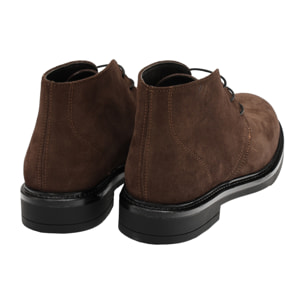 Polacchine stringate in camoscio