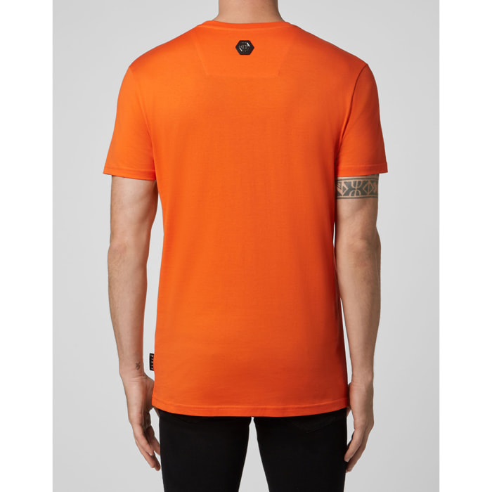 PHILIPP PLEIN T-shirt Round Neck SS Skeleton