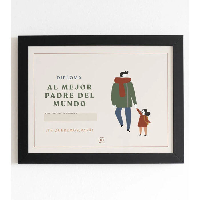 Diploma "El mejor padre del planeta"