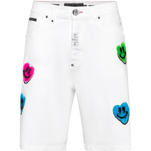 PHILIPP PLEIN Pantalones cortos vaqueros SMILE