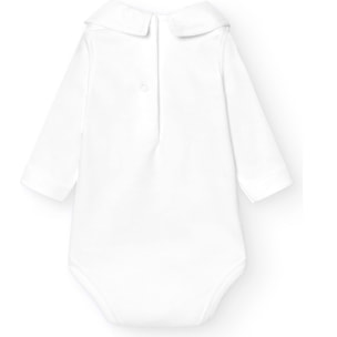 Body bebé manga larga cuello polo