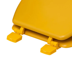 Abattant WC Bois laqué Jaune Colorama