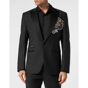 PHILIPP PLEIN One-Button Blazer Slim Fit TATTOO