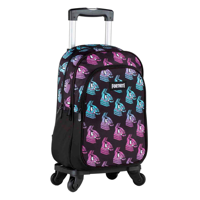 Fortnite Llama Zaino Doppio Scomparto Regolabile + Carrello nero.
