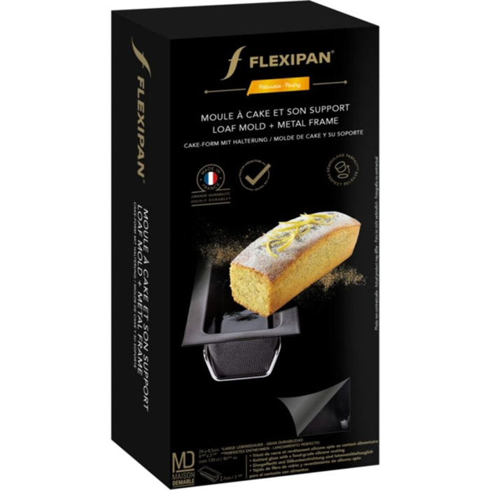 Moule à quatre quart FLEXIPAN a cake et son support