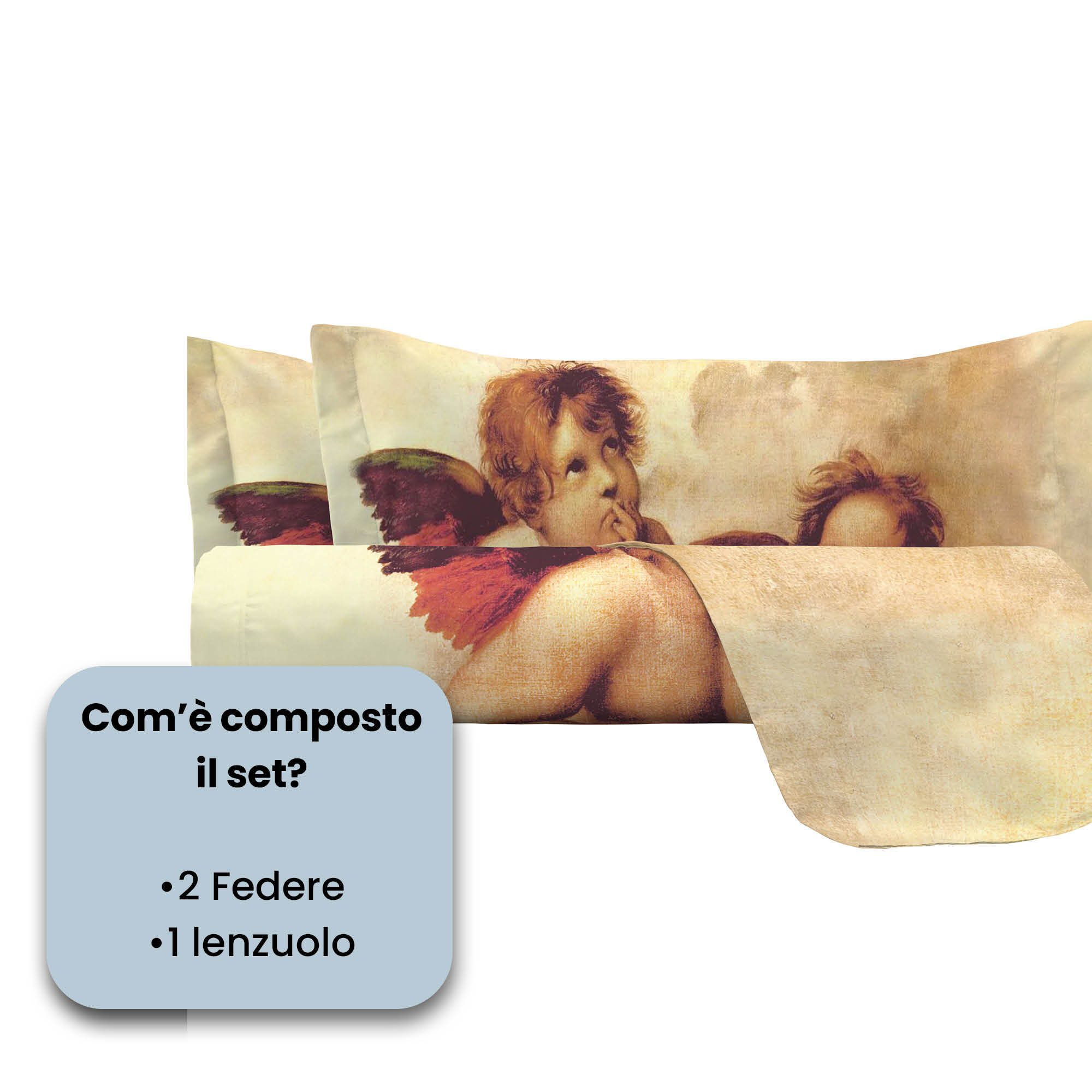 PARURE LETTO SOGNI D'AUTORE, Stampa Digitale, 100% Cotone - 59