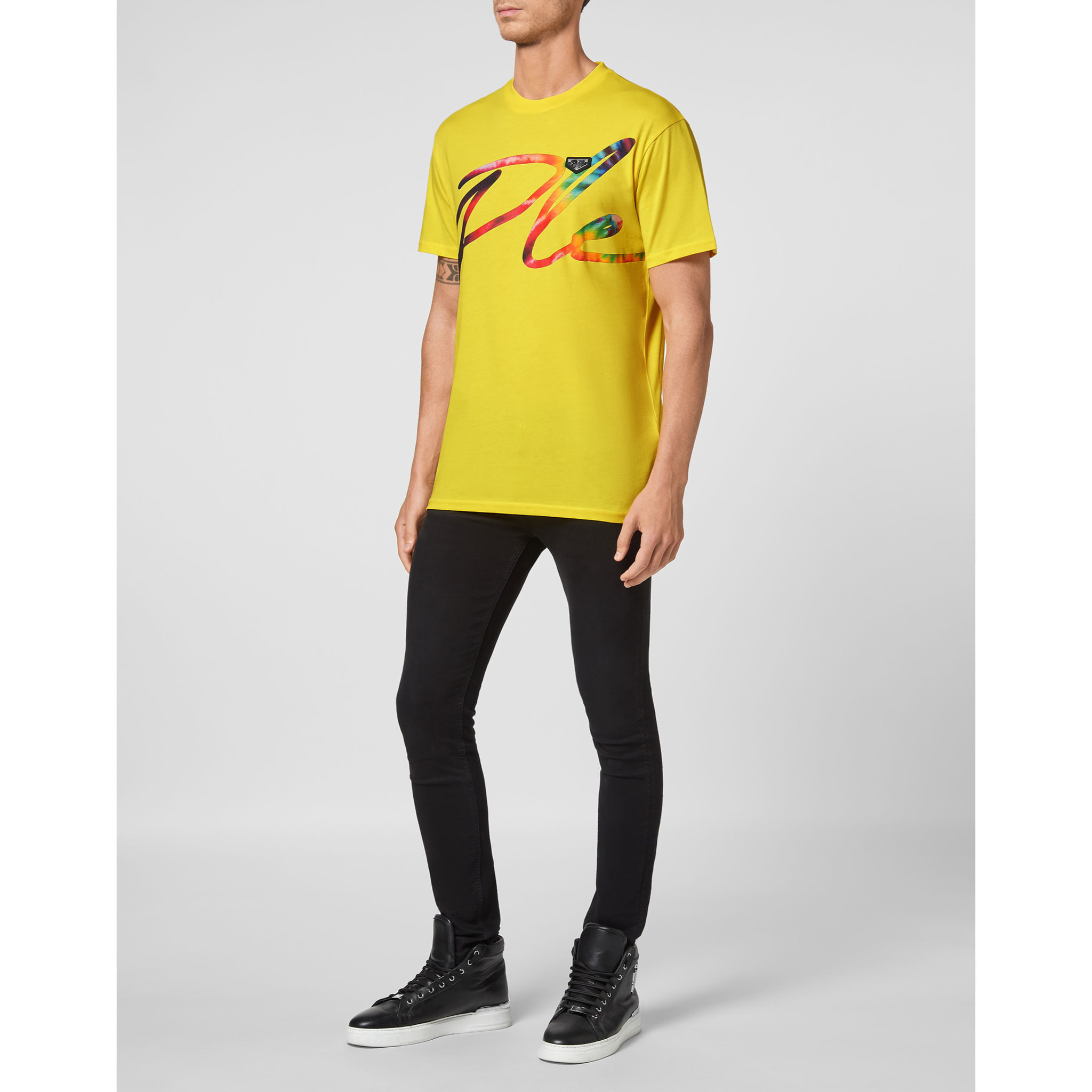 PHILIPP PLEIN T-Shirt Round Neck SIGNATURE