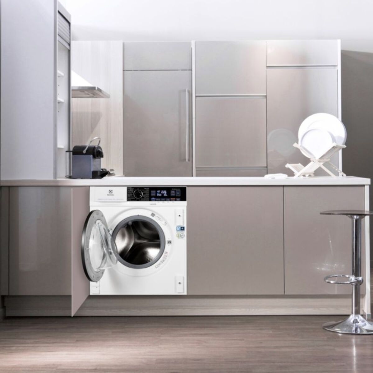 Lave linge séchant hublot encastrable ELECTROLUX EW8W3816BI