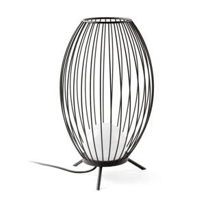 CAGE Lampada portatile grigio scuro