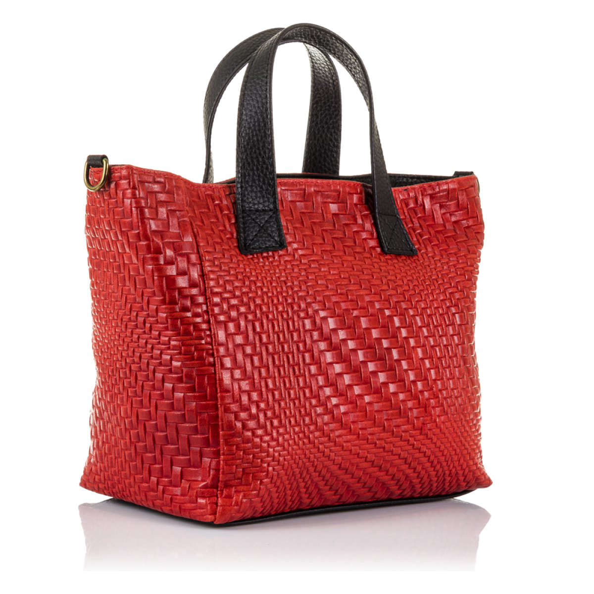 Cassandra Bolso tote Mujer.Piel auténtica Gamuza Grabado Entrelazado