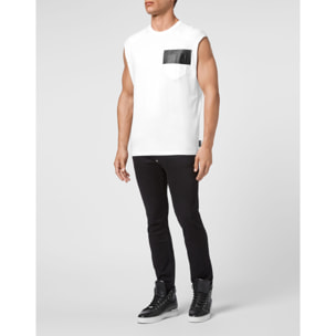 PHILIPP PLEIN Tank top Padding Details Hexagon