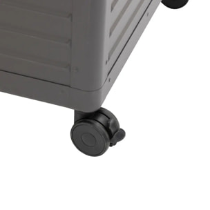 Coffre de rangement "Edenio" graphite S 130 x 60,4 x 78cm en aluminium 510 L