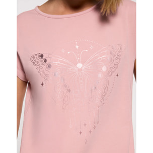 Camiseta Manga Corta Rosa - Kalosa