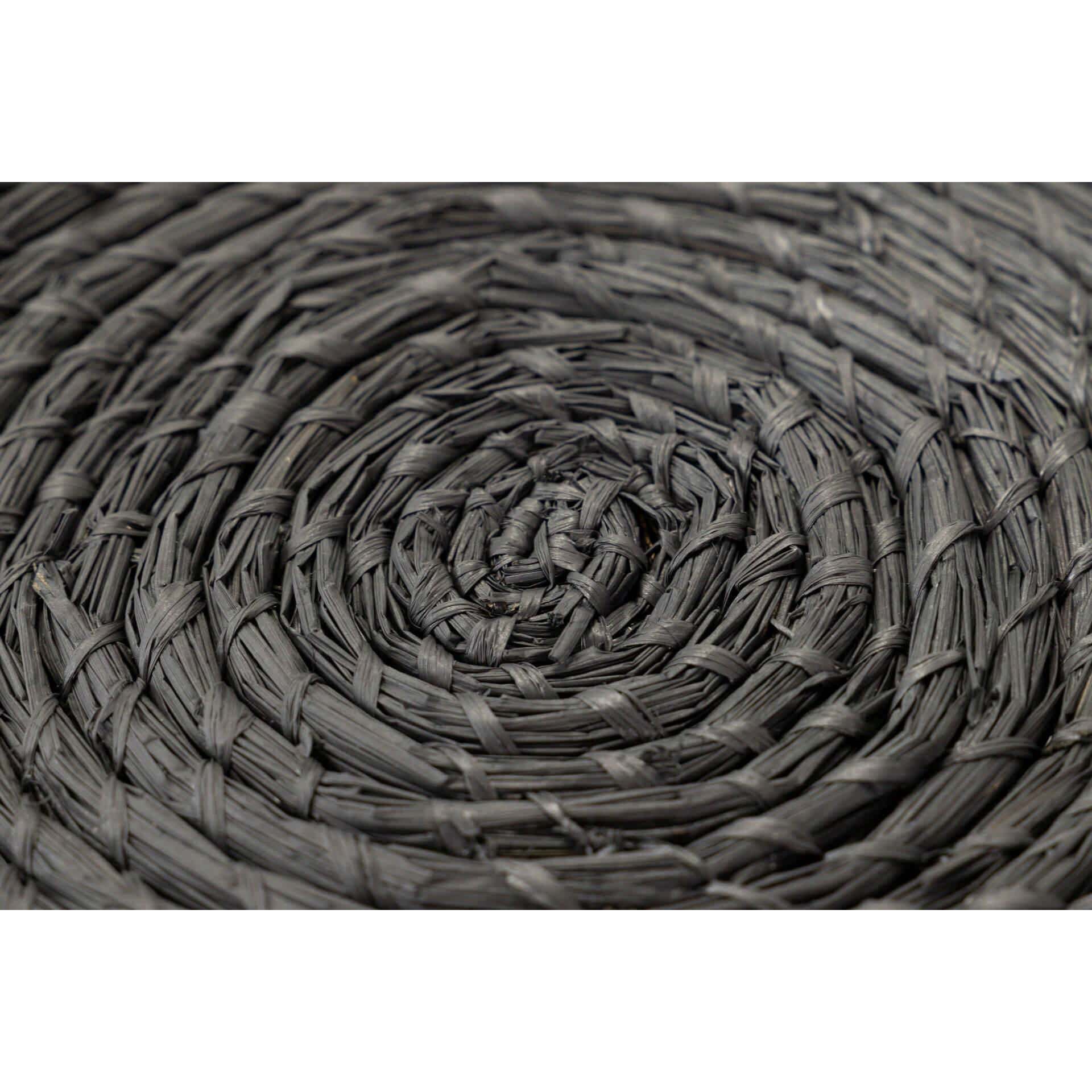 Cesto Fibra Natural Negro 60x60x37 Cm