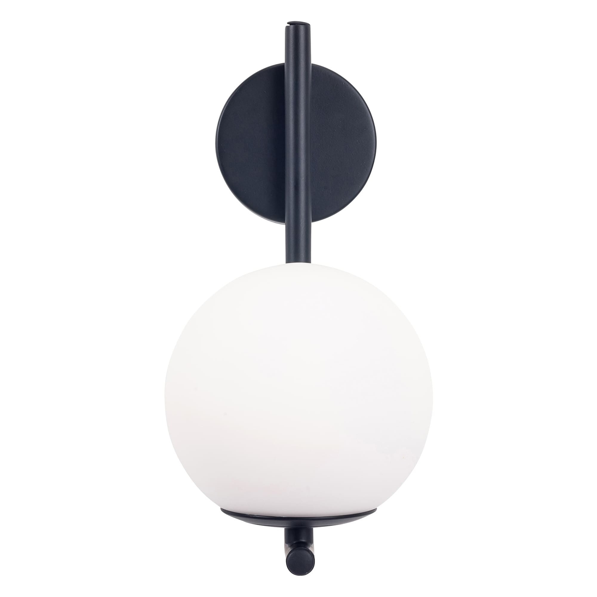 Forlight Sfera Lamapara aplique con forma ovalada en color negro para bombilla G9