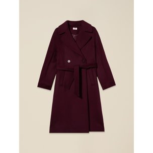 Oltre - Cappotto doppiopetto in misto lana - Bordeaux