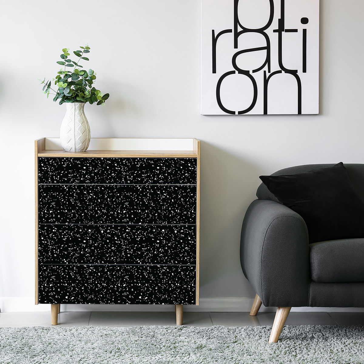 Sticker meuble terrazzo braga 40 x 60 cm