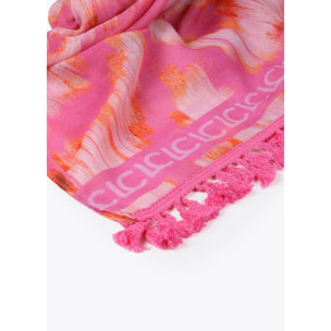 Pareo stampa zebrata rosa