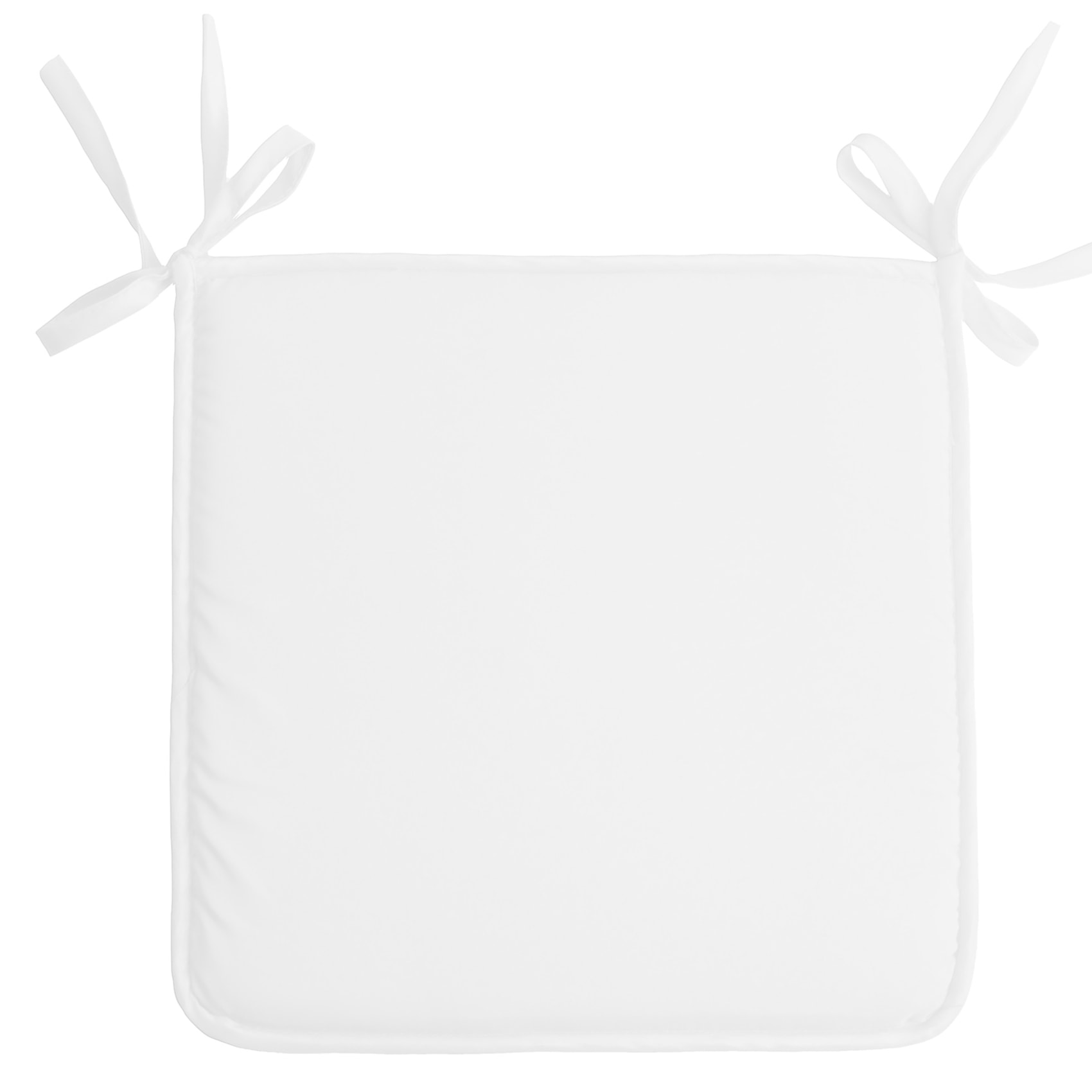 Galette de chaise unie aux multiples couleurs - Blanc