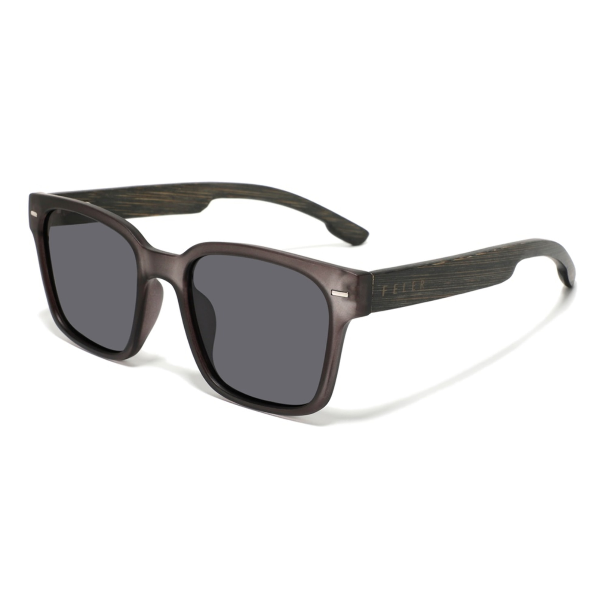 Gafas de Sol Feler 1601P-19 Polarizadas de Madera Unisex 52 mm