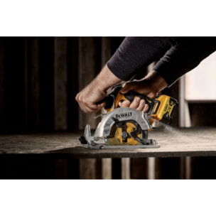 Scie Circulaire 140 mm XR 12V Brushless - DEWALT - avec 2 batteries 12V 5.0Ah - chargeur - TSTAK - DCS512P2-QW